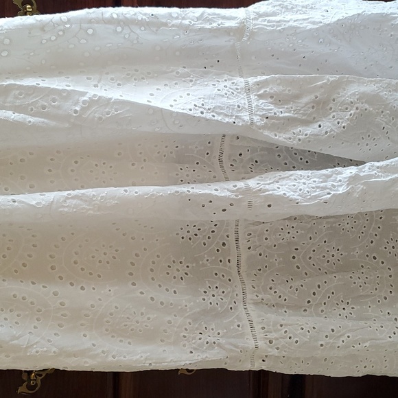 EUC white eyelet subdress - Picture 3 of 8